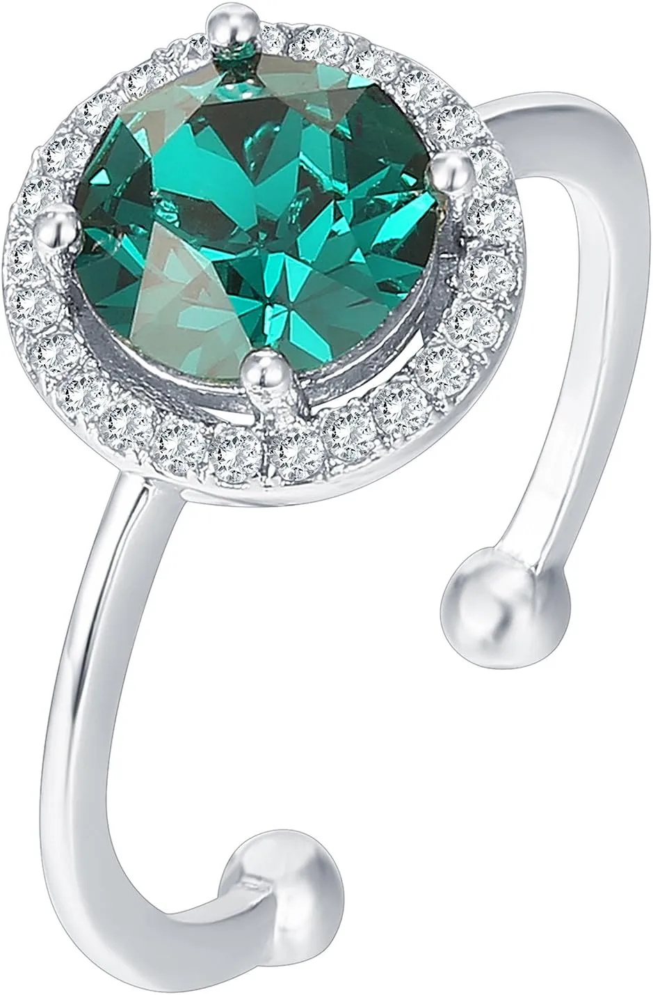 PAVOI 14K Gold Plated Crystal Birthstone Rings | Rings For Women