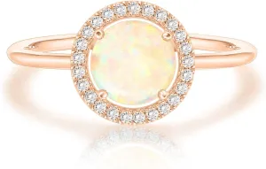 PAVOI 14K Gold Plated Crystal Birthstone Rings | Rings For Women