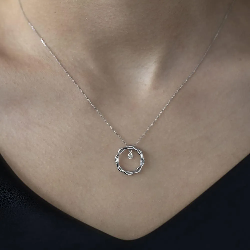 Pendant Necklaces - 0.01 to 0.16 Carat Certified Diamond Necklace - 14k Gold Necklace with Jewelry Box - Gifts for Women (17.7 inch / 45 cm)