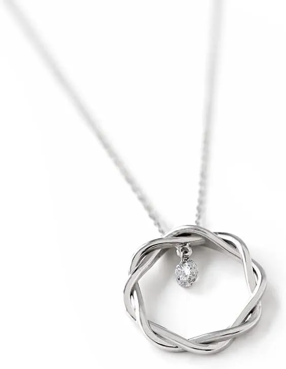 Pendant Necklaces - 0.01 to 0.16 Carat Certified Diamond Necklace - 14k Gold Necklace with Jewelry Box - Gifts for Women (17.7 inch / 45 cm)