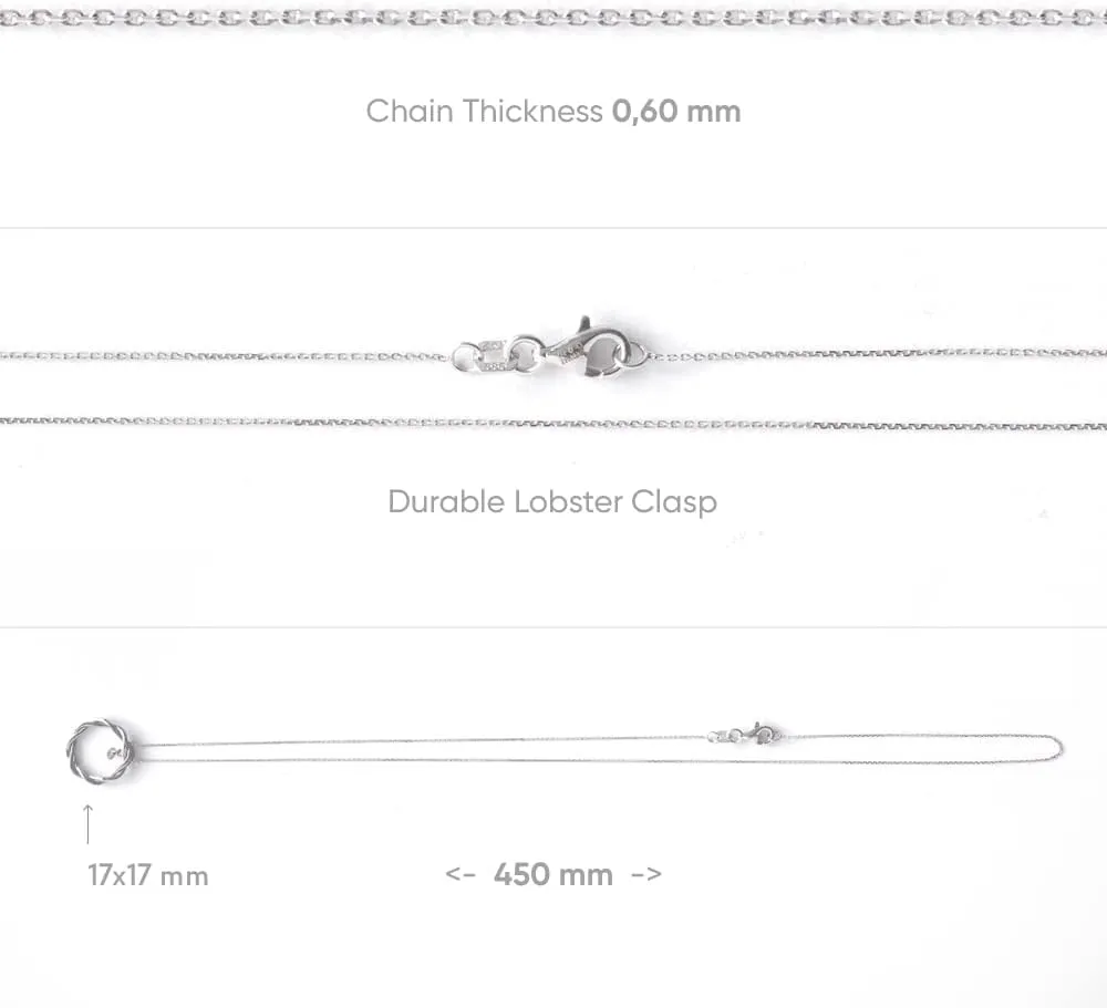 Pendant Necklaces - 0.01 to 0.16 Carat Certified Diamond Necklace - 14k Gold Necklace with Jewelry Box - Gifts for Women (17.7 inch / 45 cm)