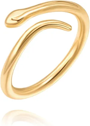 PERNNLA PEARL 18K Gold CZ Fake Diamond Stackable Rings Cute Thin Gold Engagement Adjustable Open Knuckle Rings Eternity Bands for Women