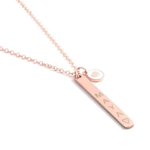 Personalized Name Necklace with heart charm 16K Plated Gold Rose Gold Silver Dainty Personalized BaChristmas Personalized gift
