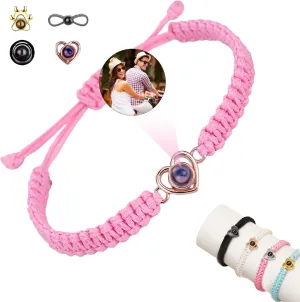 Personalized Photo Bracelet, Custom Projection with Picture Inside, Perfect for Mothers Day, Fathers Day, Anniversary & Memorial Gifts