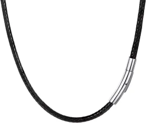 PROSTEEL Waterproof Leather Necklace Cord for Men, 2MM/3MM, 16-30, with Stainless Steel Clasp, DIY Chain for Pendant, Come with Box