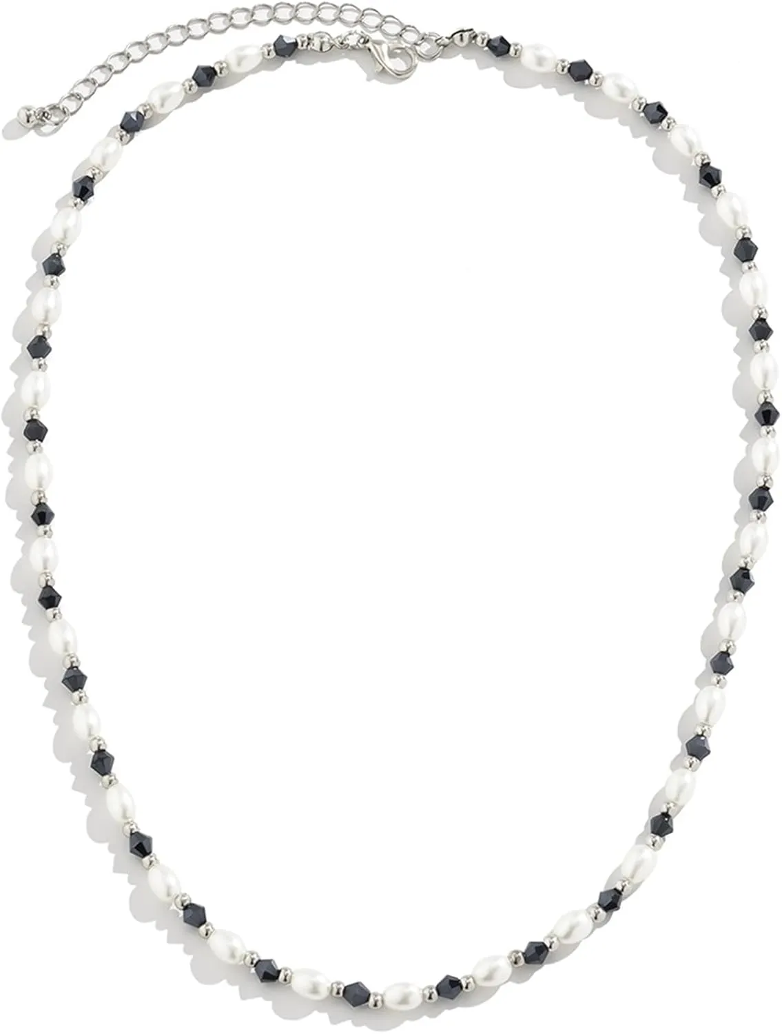 Roe Dolph Colorful Beaded Necklaces for Women Boho Beaded Necklace Beach Surfer Jewelry Handmade White Pink Blue Beads Summer Outfits Accessories