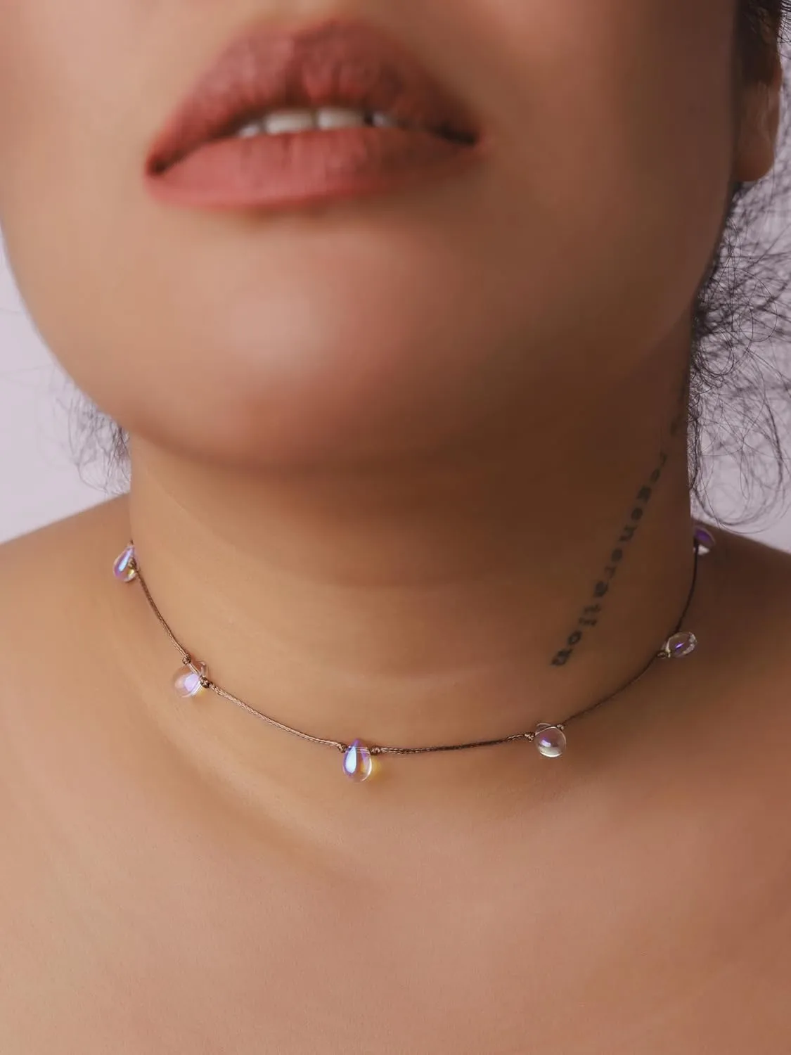 Sacina Glass Beaded Choker, Boho Necklace, Hippie Necklace, Summer Necklace, Beach Necklace, Christmas Jewelry Gift for Women