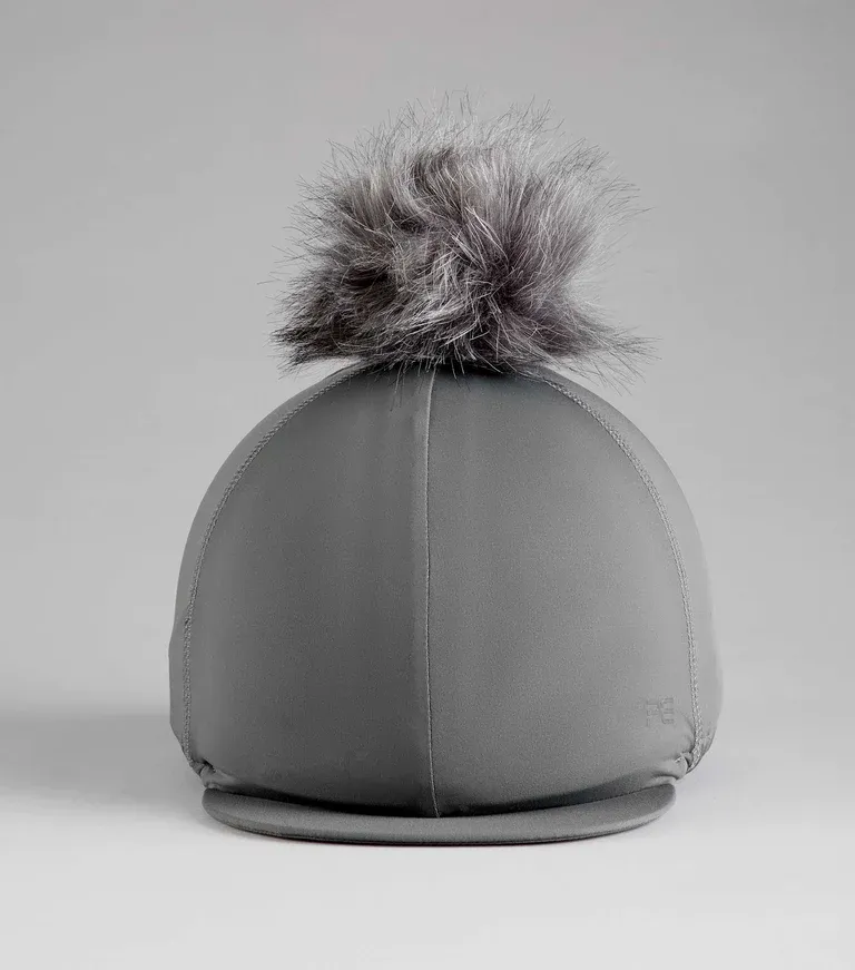 *SALE* Hat Silk with PomPom (Grey)