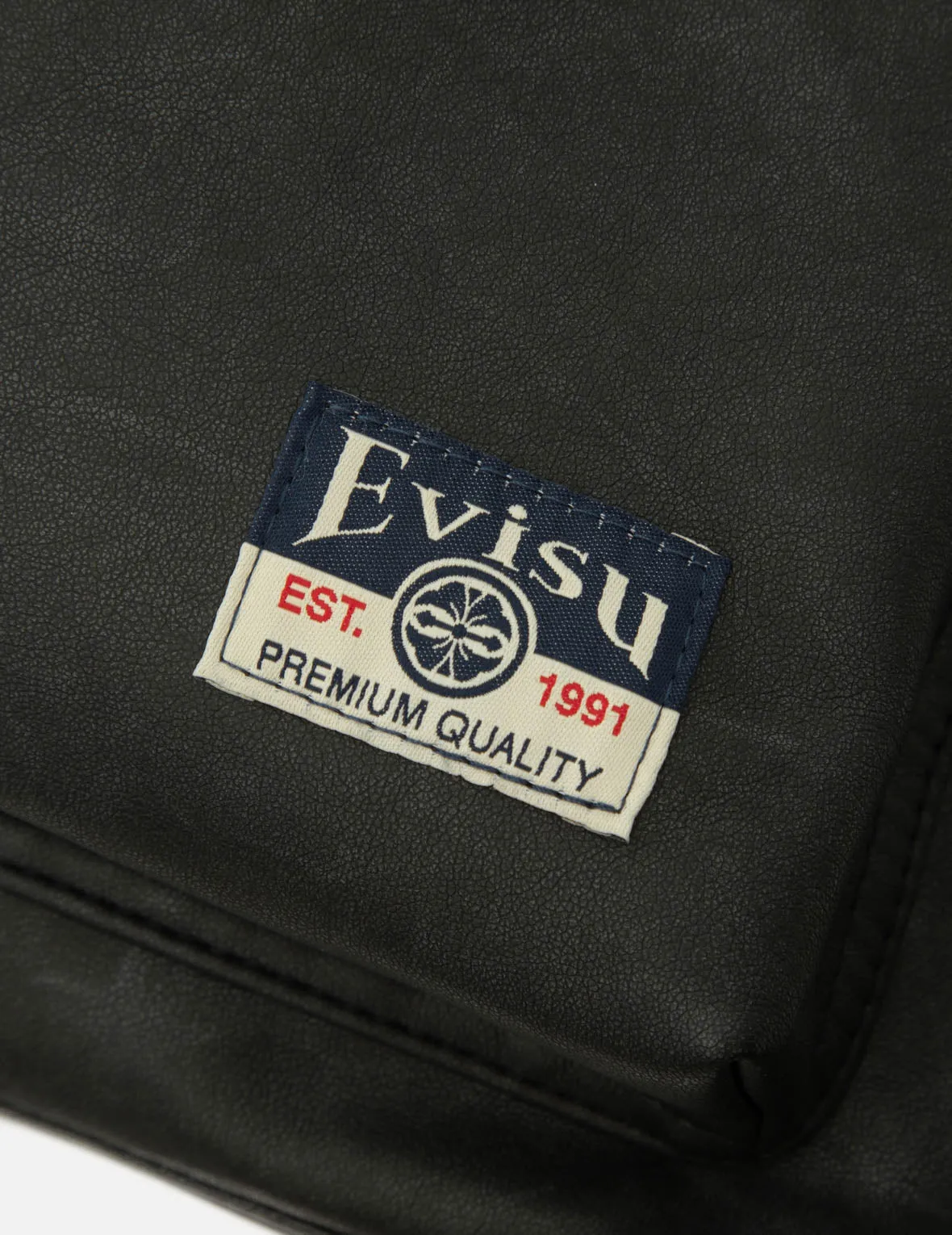 Seagull Embroidery Vegan Leather Backpack