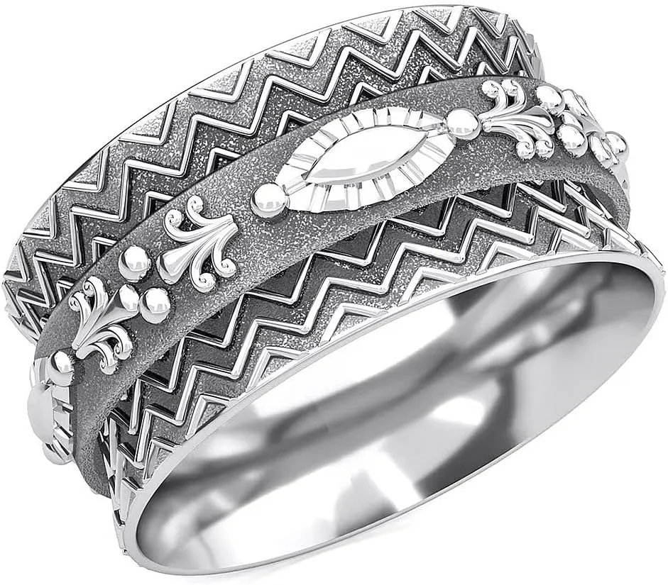 Shop LC Fidget Anxiety Ring for Women Jewelry 925 Sterling Silver Spinning Spinner Rings for Men Oxidized Concave Boho Jewelry Band Meditation Stress Relief Birthday Gifts for Women Size 7