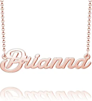 Silver Personalized Name Custom Man Knot Sister Personalized Sterling Silver Necklace