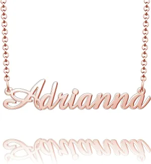 Silver Personalized Name Custom Man Knot Sister Personalized Sterling Silver Necklace