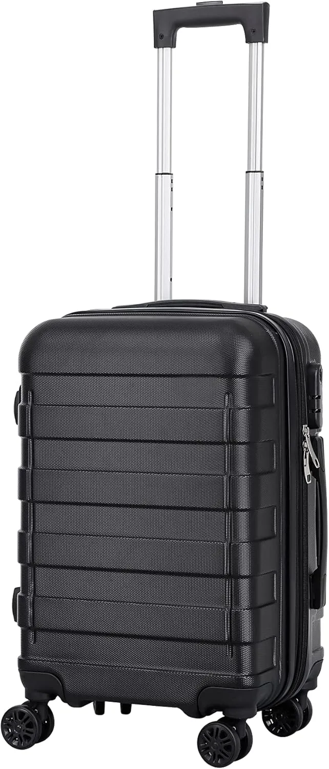 Smartxchoices 21" Expandable Luggage Spinner Suitcase Carry-On Luggage Hard Shell Built-In TSA lock, 4-Wheel Suitcase Bag