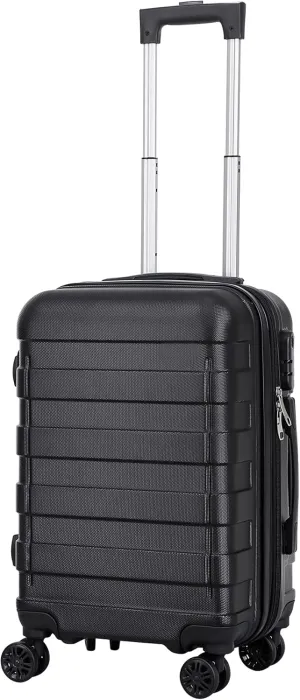 Smartxchoices 21" Expandable Luggage Spinner Suitcase Carry-On Luggage Hard Shell Built-In TSA lock, 4-Wheel Suitcase Bag