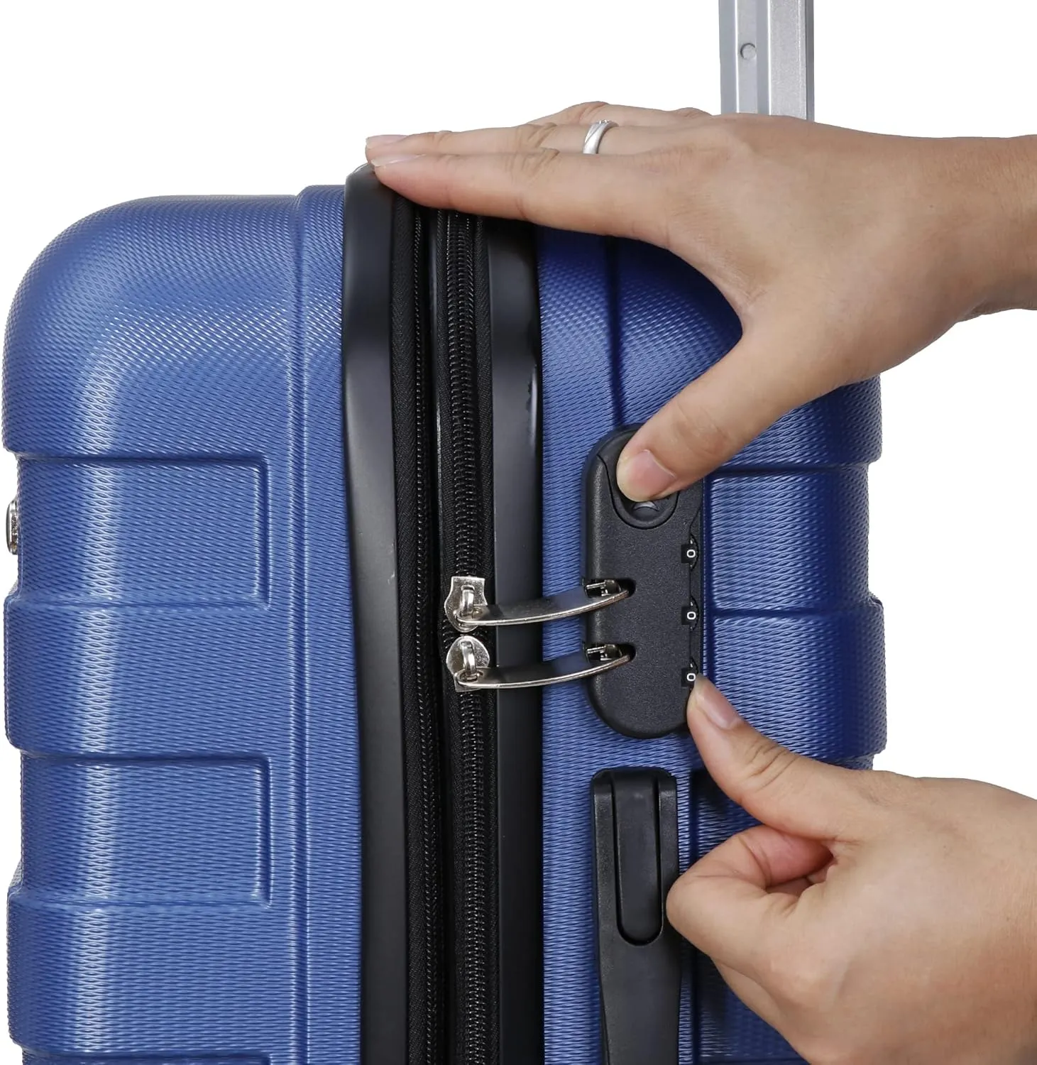 Smartxchoices 21" Expandable Luggage Spinner Suitcase Carry-On Luggage Hard Shell Built-In TSA lock, 4-Wheel Suitcase Bag