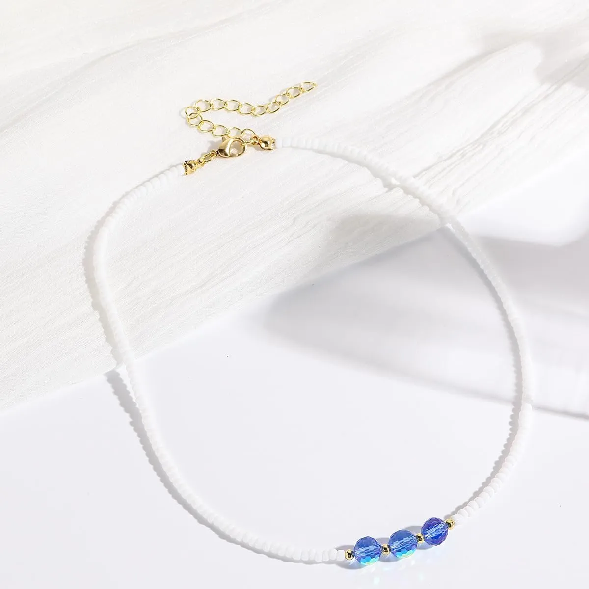 Spevert Handmade Colorful Pearl Beaded Shell Necklace for Women Hawaiian Summer Natural Shell Collar Beach Choker Jewelry
