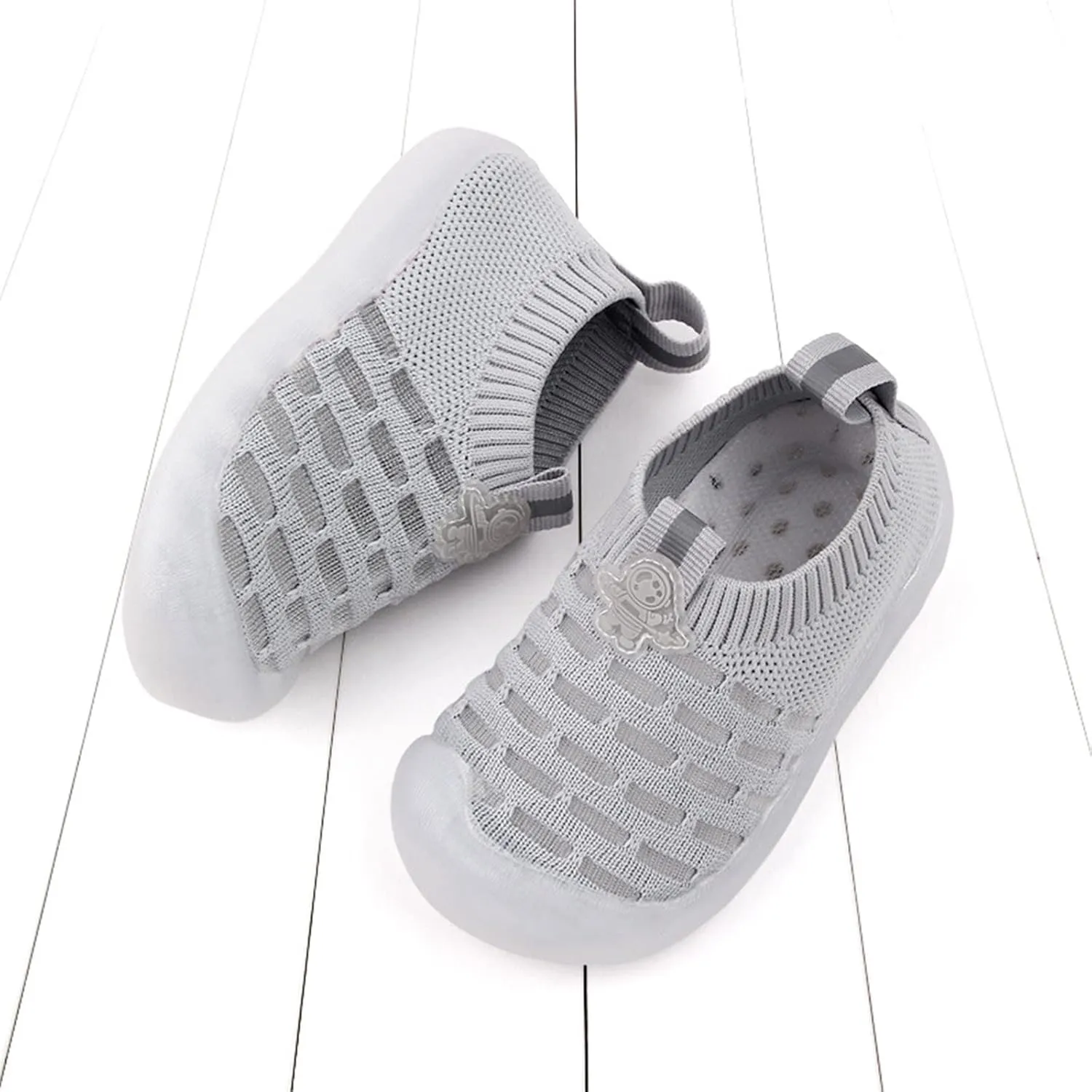 Spring and Children Toddlers Boys and Girls Sports Shoes Flat Bottom Soft Fly Woven Mesh Breathable Baby Boy Shoe