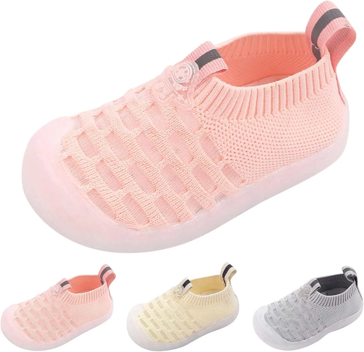 Spring and Children Toddlers Boys and Girls Sports Shoes Flat Bottom Soft Fly Woven Mesh Breathable Baby Boy Shoe
