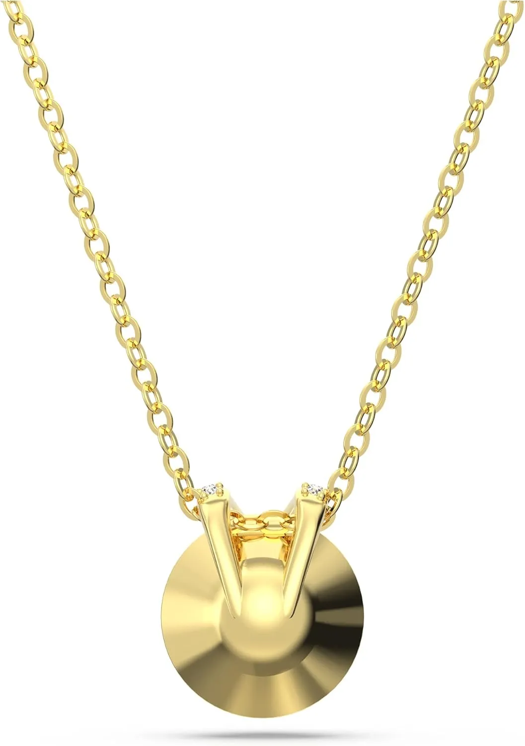 Swarovski Birthstone Pendant Necklace Collection, Square-Cut Stone and Crystals, Rhodium Finish