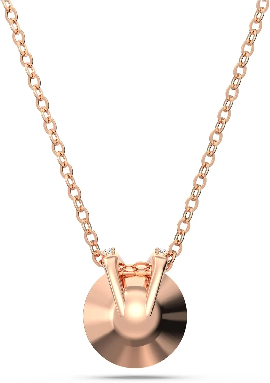 Swarovski Birthstone Pendant Necklace Collection, Square-Cut Stone and Crystals, Rhodium Finish
