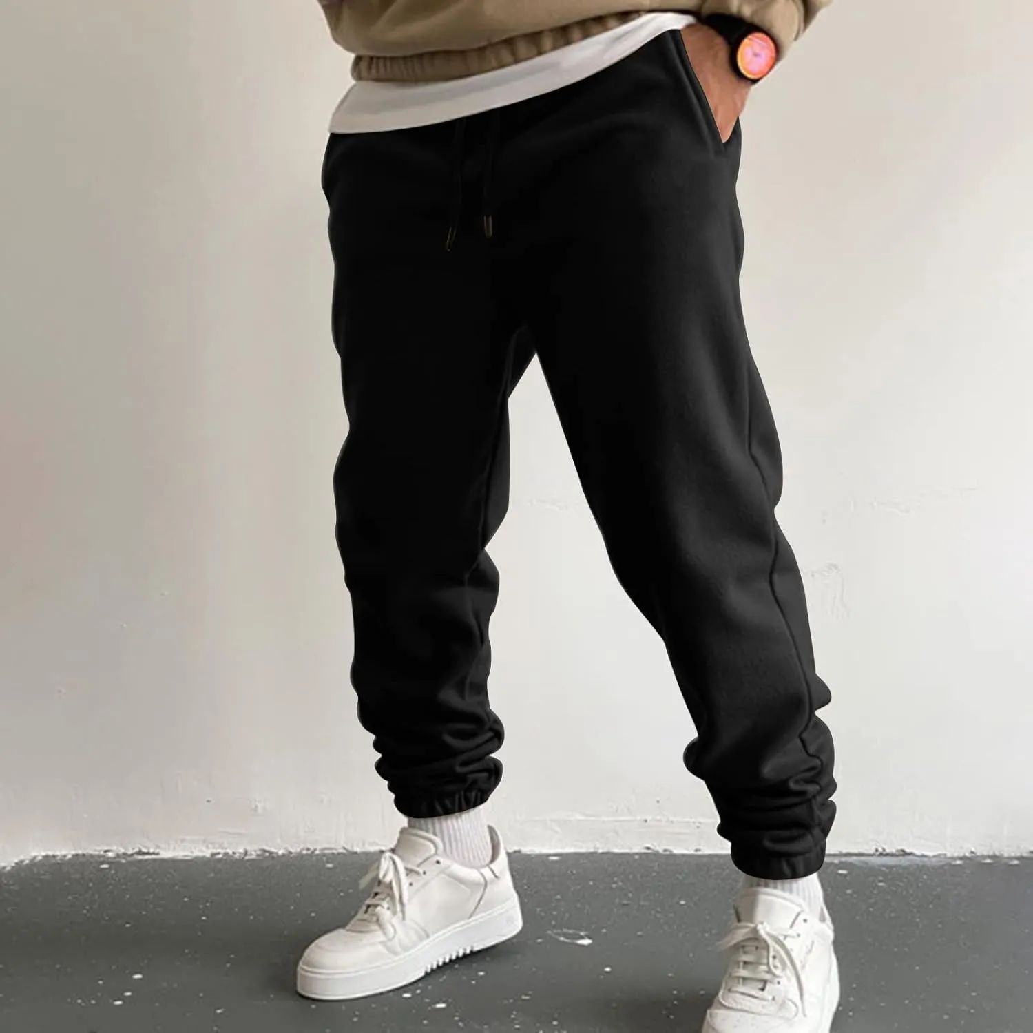Sweatpants for Men with Pockets Lightweight Men's Cargo Pants Mens Work Pants Hiking Trouser Relaxed Fit Sport Jogger