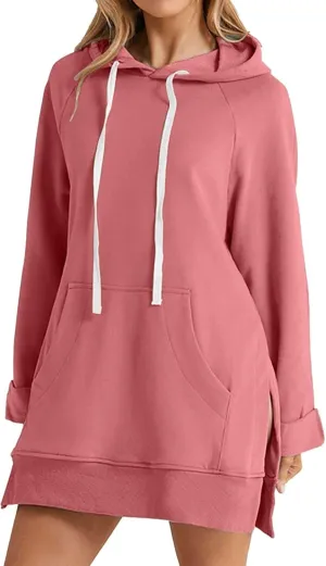 The Warmy Oversized Hoodie Dress for Womens Hoodies Pullover Long Sleeve Hoodies with Pocket