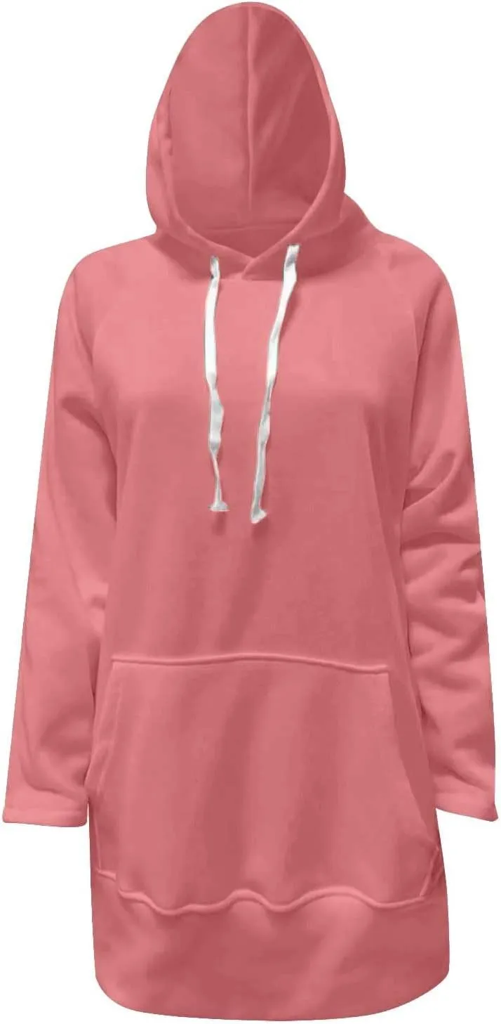 The Warmy Oversized Hoodie Dress for Womens Hoodies Pullover Long Sleeve Hoodies with Pocket