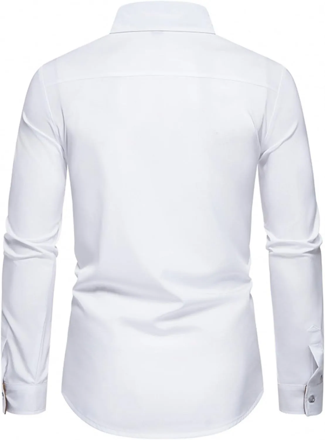 TIFIYA Men's Long Sleeve Shirt Slim Fit Business Casual Dress Shirt