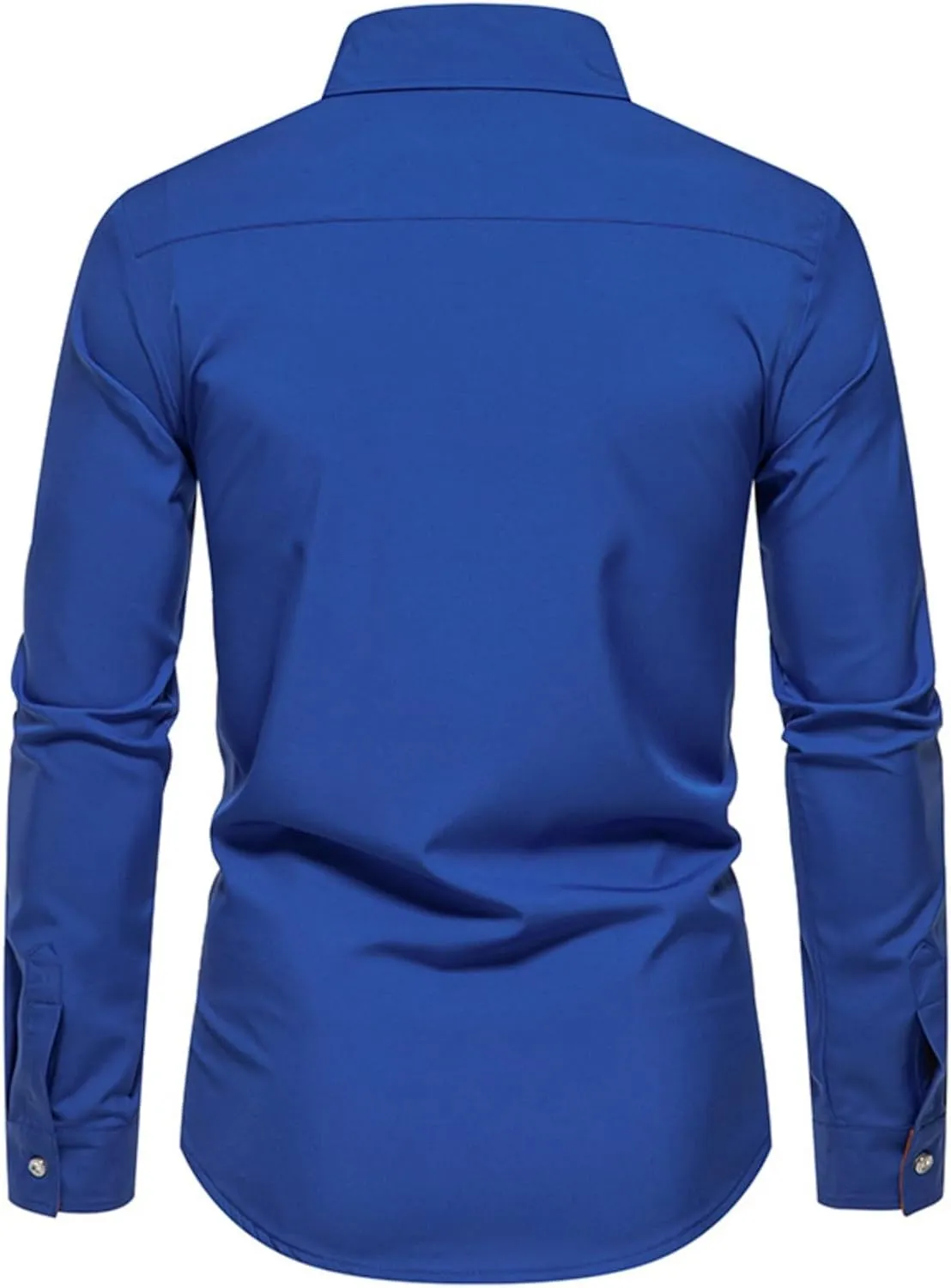 TIFIYA Men's Long Sleeve Shirt Slim Fit Business Casual Dress Shirt