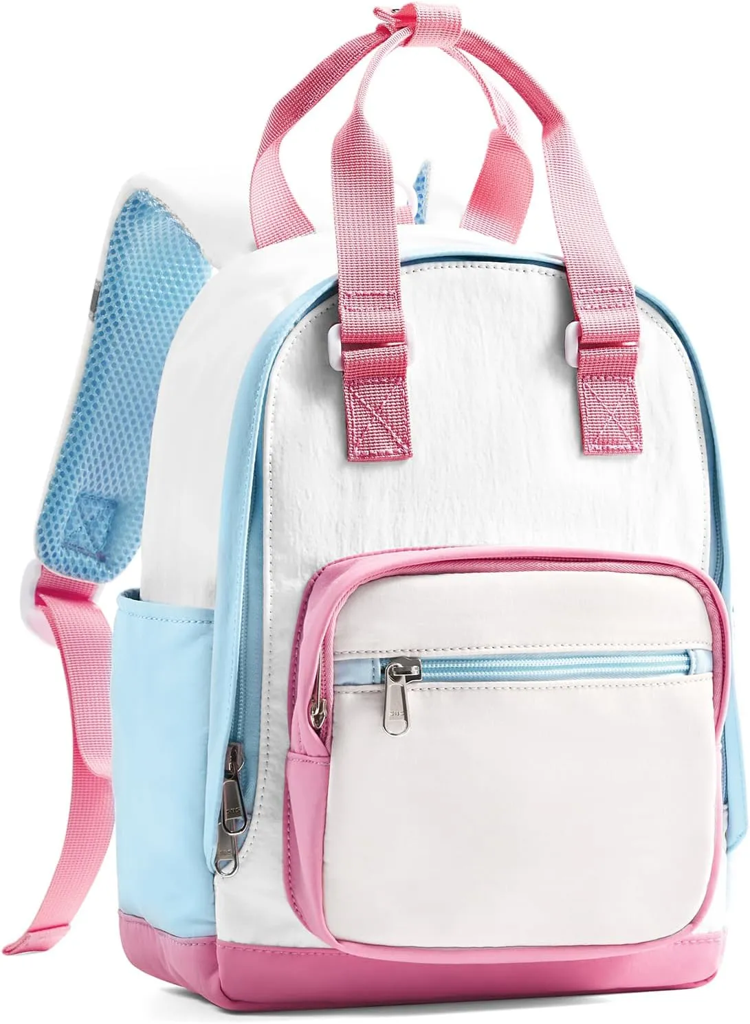 Toddler Backpack for Girls, Kids Backpack for 2-4, Small Preschool Kindergarten Bookbag Cute Mini Travel Backpacks Pink Blue