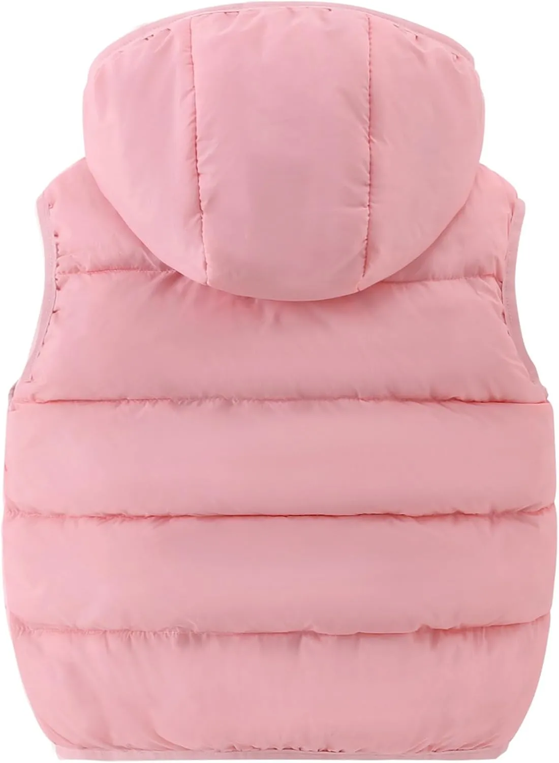 Toddler Winter Puffer Vest Fleece Hooded Sleeveless Jacket Padded Down Waistcoat Outwear for Baby Boys Girls