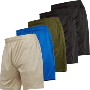 Ultra Performance 5 Pack Mens Athletic Basketball Shorts, 7 inch Running Workout Gym Shorts for Men, SM  5X