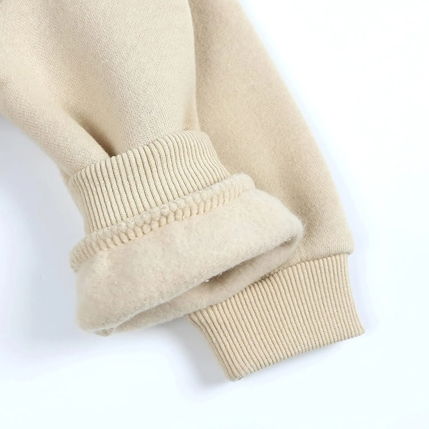 Unisex Kids Solid Fleece Tops Cotton Pullover Sweatshirt T-Shirt Toddler Crewneck Long Sleeve Sweater Blouse