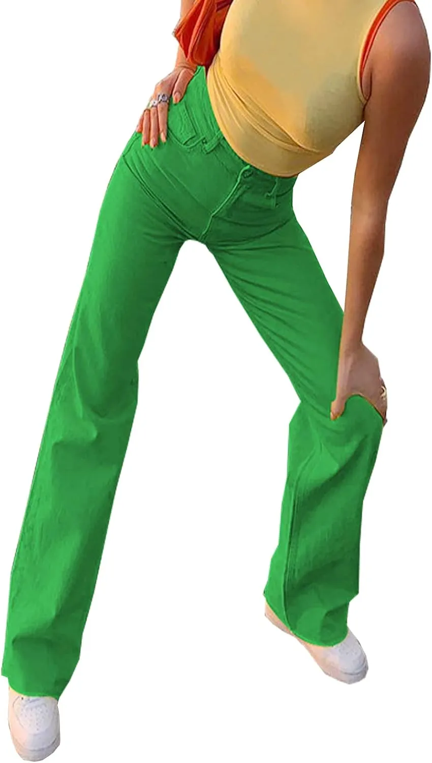Vintage Jeans for Women Teen Girl High Waisted Relaxed Fit Straight Leg Baggy Boyfriend Jeans