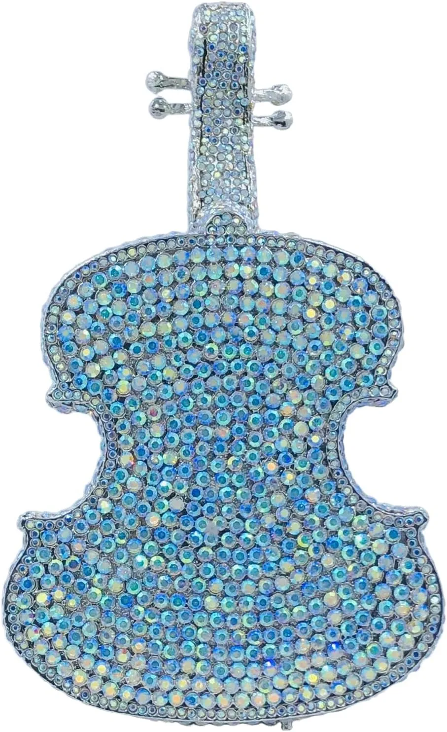 Violin Crystal Clutch Bag Women Novelty Evening Handbags Bridal Party Dinner Rhinestone Clutch Purse Wedding Bag,Mini