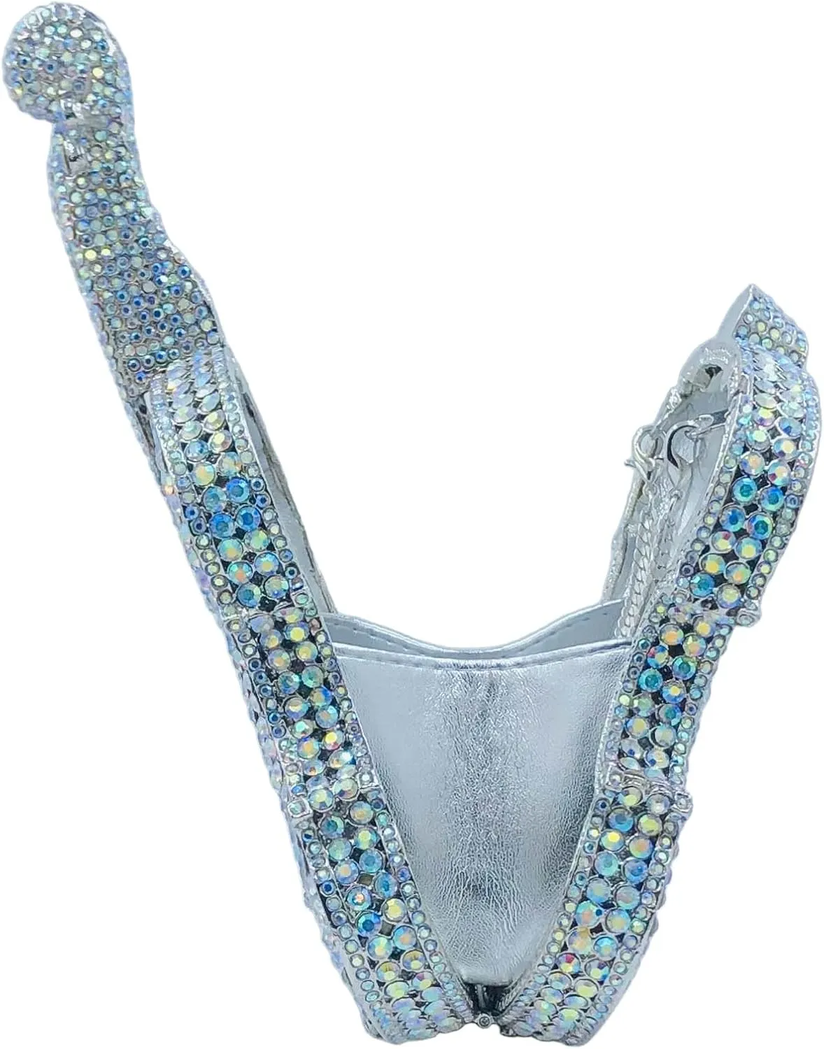 Violin Crystal Clutch Bag Women Novelty Evening Handbags Bridal Party Dinner Rhinestone Clutch Purse Wedding Bag,Mini