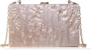 Women Acrylic Clutch Bag for Evening Party Crossbody Shoulder Bag for Special Event with Modern Classic Style Bag