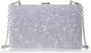 Women Acrylic Clutch Bag for Evening Party Crossbody Shoulder Bag for Special Event with Modern Classic Style Bag