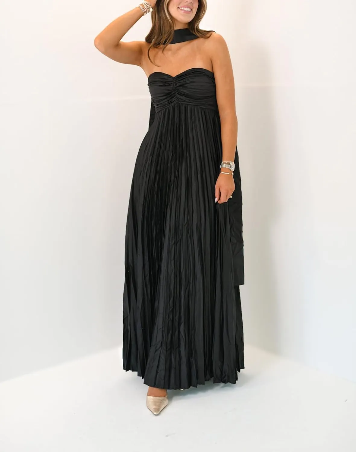 Women Formal Strapless Maxi Scarf Dress Y2k Summer Satin Prom Long Tube Dress Floral Ruffle Cocktail Beach Sundress