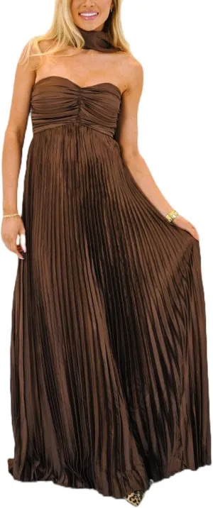 Women Formal Strapless Maxi Scarf Dress Y2k Summer Satin Prom Long Tube Dress Floral Ruffle Cocktail Beach Sundress