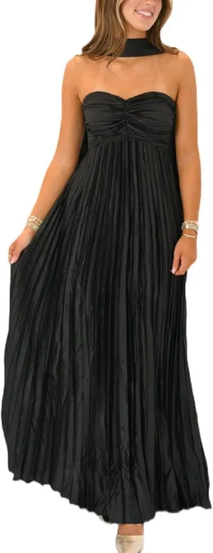 Women Formal Strapless Maxi Scarf Dress Y2k Summer Satin Prom Long Tube Dress Floral Ruffle Cocktail Beach Sundress