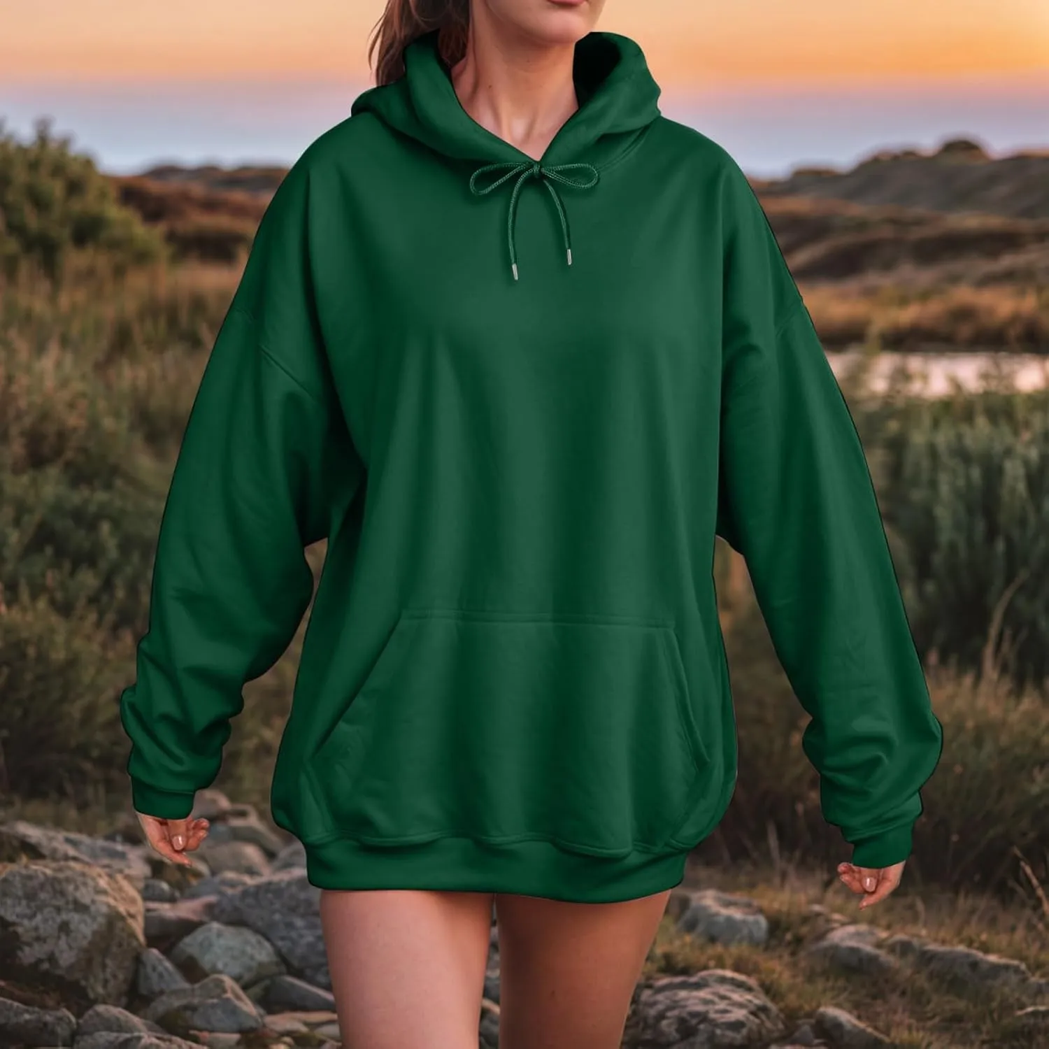 Women Hooded Sweatshirt Casual Long Sleeve Pullover Loose Autumn Sweatshirt Winter Hoodies Women Oversized