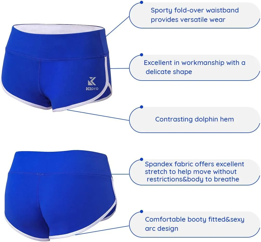 Women's Active Shorts Fitness Sports Yoga Booty Shorts for Running Gym Workout