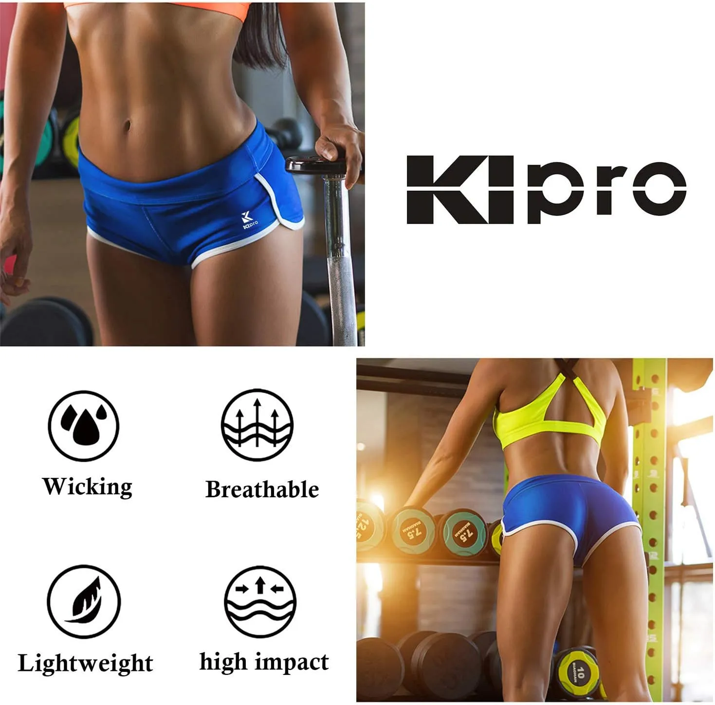Women's Active Shorts Fitness Sports Yoga Booty Shorts for Running Gym Workout