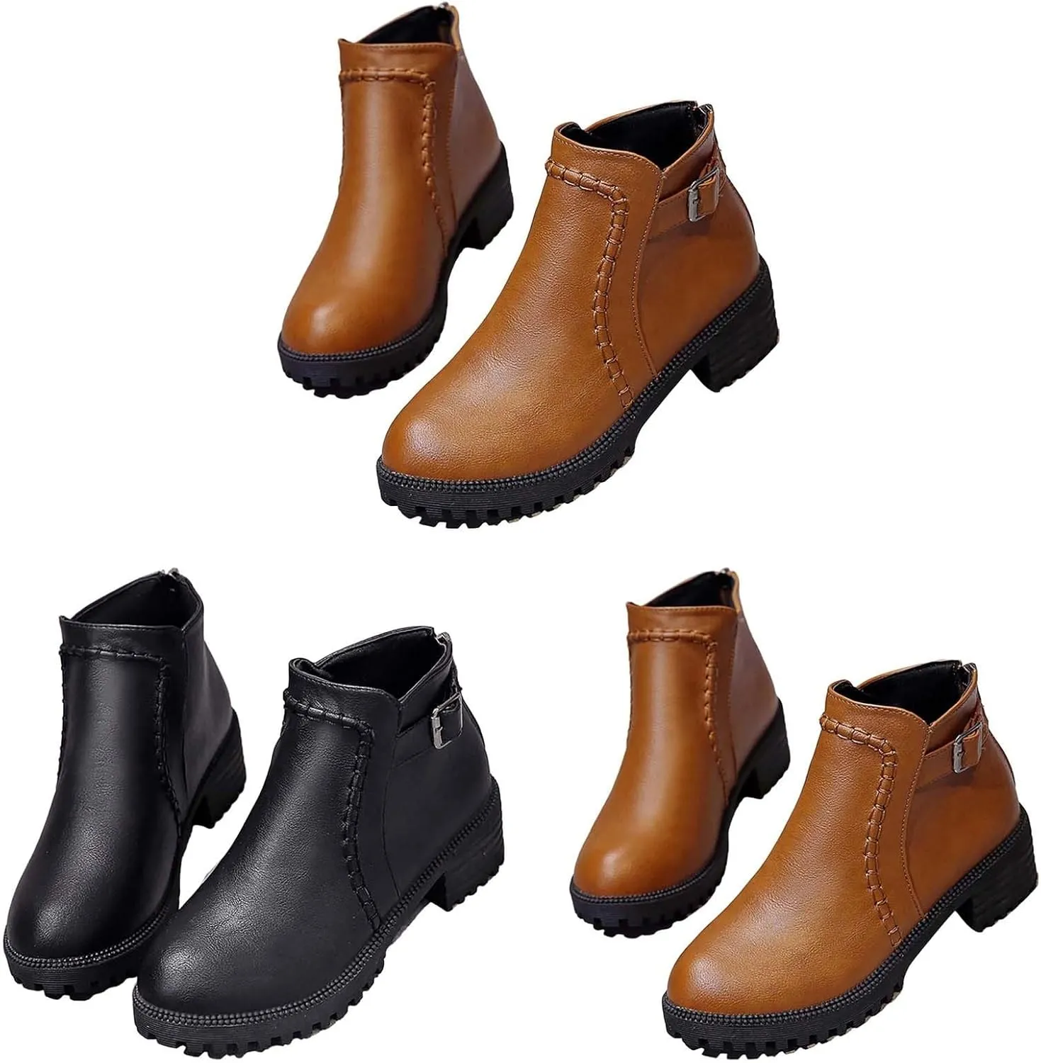 Women's Ankle Boots Wide Boots for Women Cowboy Boots for Women White Cream Cowboy Boots for Women Ankle Boots for Women Ankle Booties Low Heel