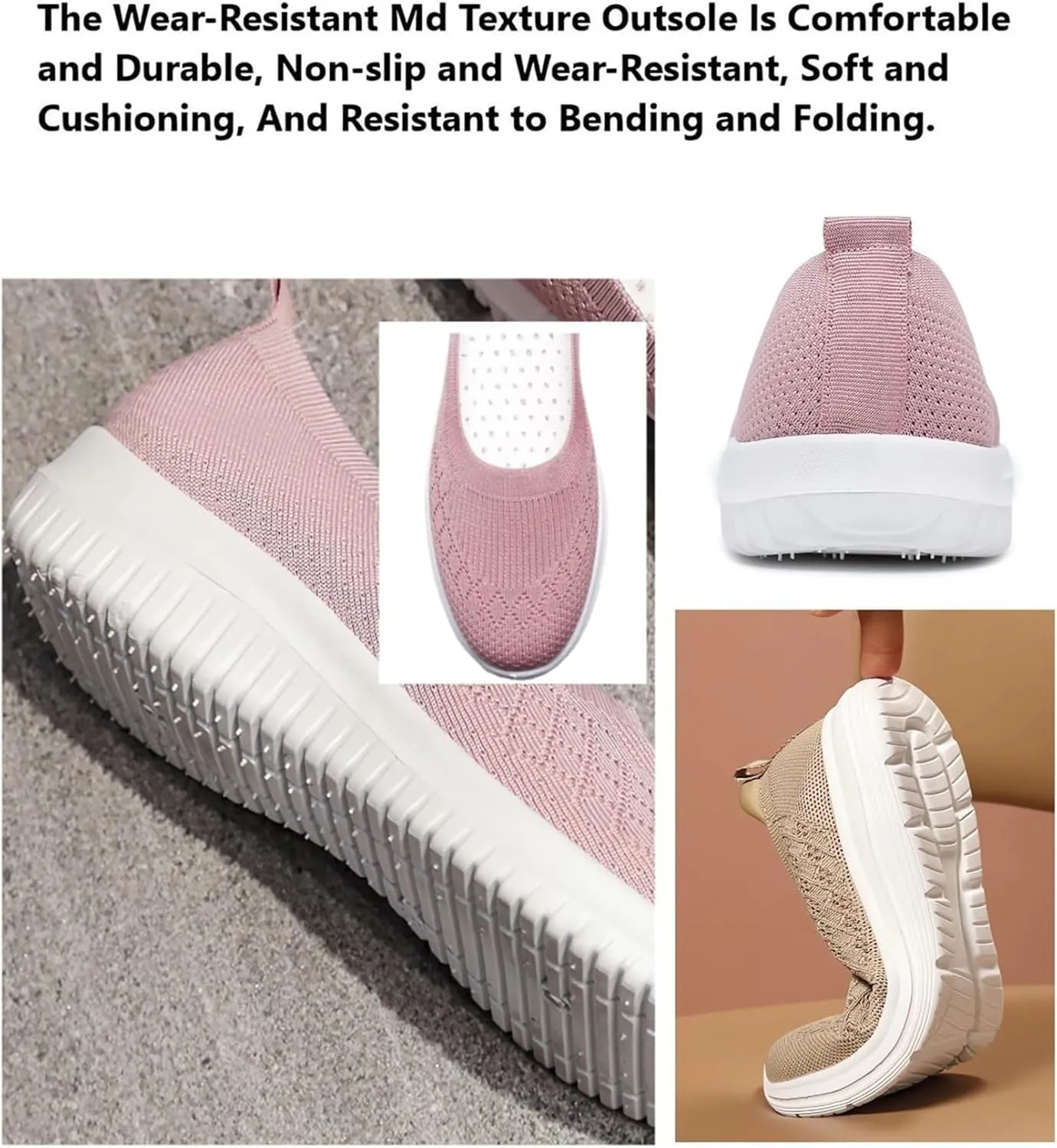 Women's Athletic Shoes with Arch Support Casual Slip on Walking Shoe Fashion Lightweight Woven Orthopedic Breathable Shoes Comfortable Walking Sneakers