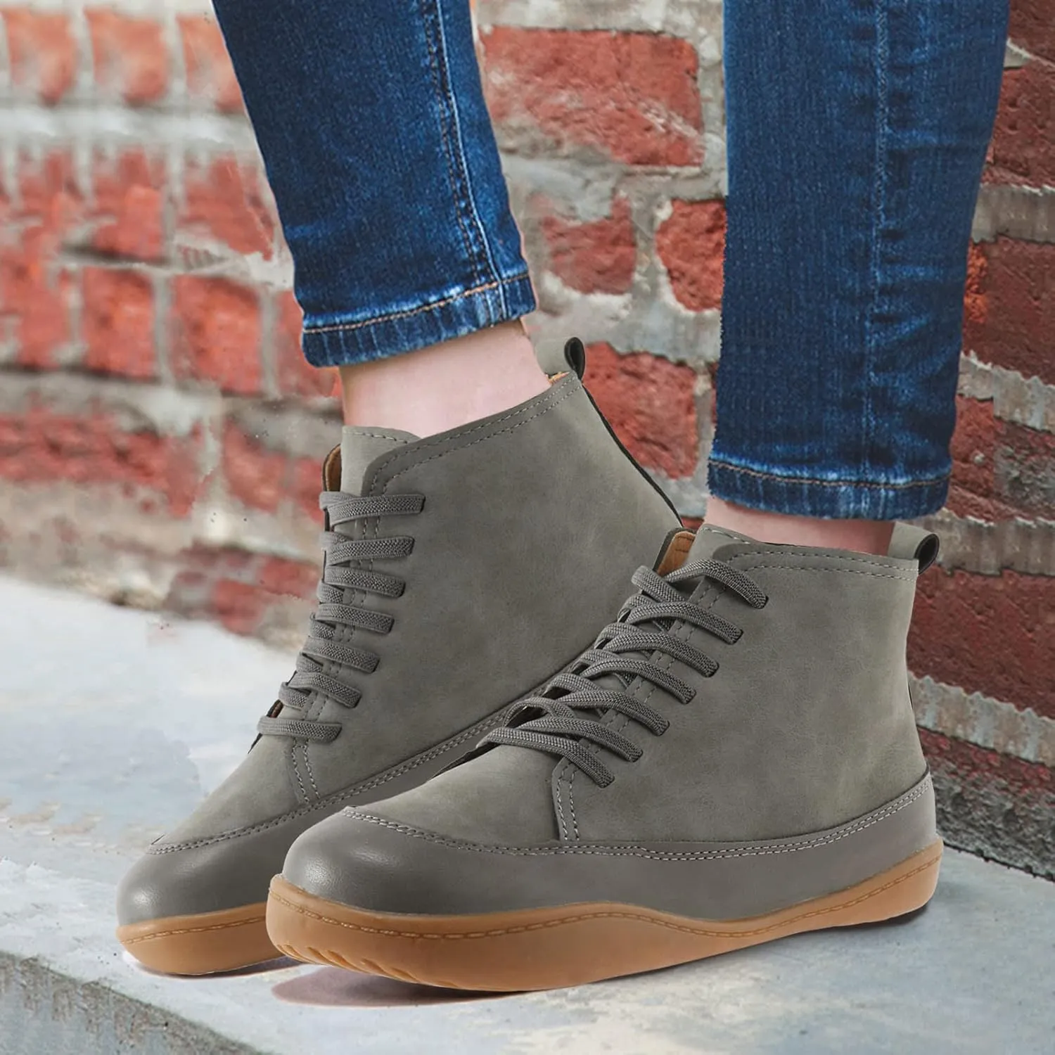 Womens Booties Slip On Boots for Women Wedge Boots for Women Soft Ankle Boots for Women Women'S Ankle Boots & Booties Leather Size 12 Narrow Dark Gray Ankle Boots Women