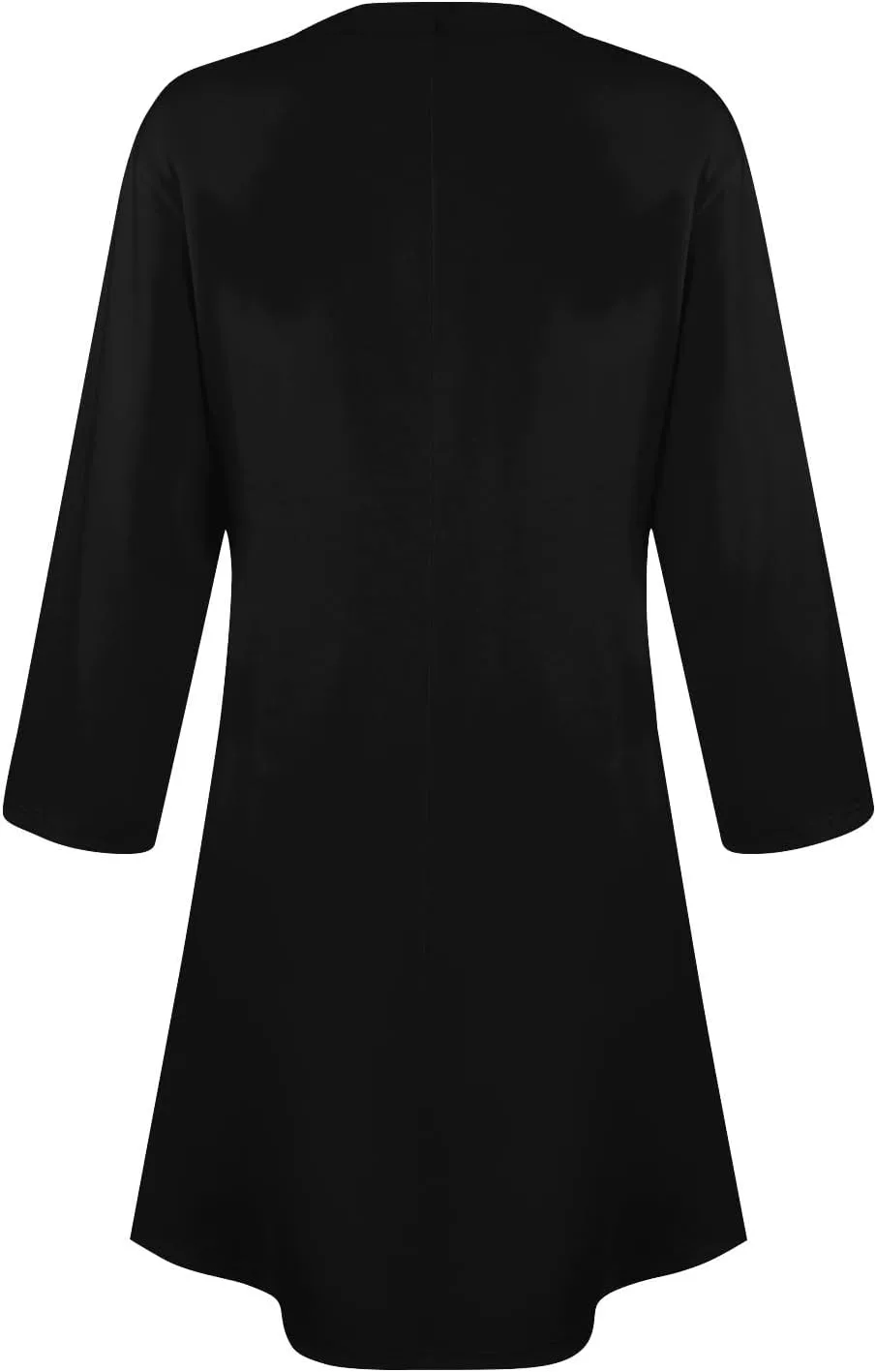 Womens Casual Long Sleeve T Shirt Dresses Trendy Plus Size 3/4 Sleeve Mini Dress Elegant Formal Flowy Short Dress