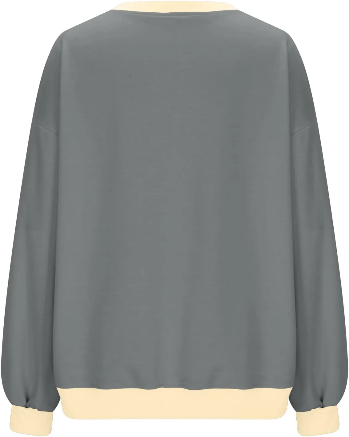 Womens Colorblock Shirt Casual Crew Neck Sweatshirt Fall Long Sleeve Sweatshirt Loose Fitting Tunic Tops Blouse