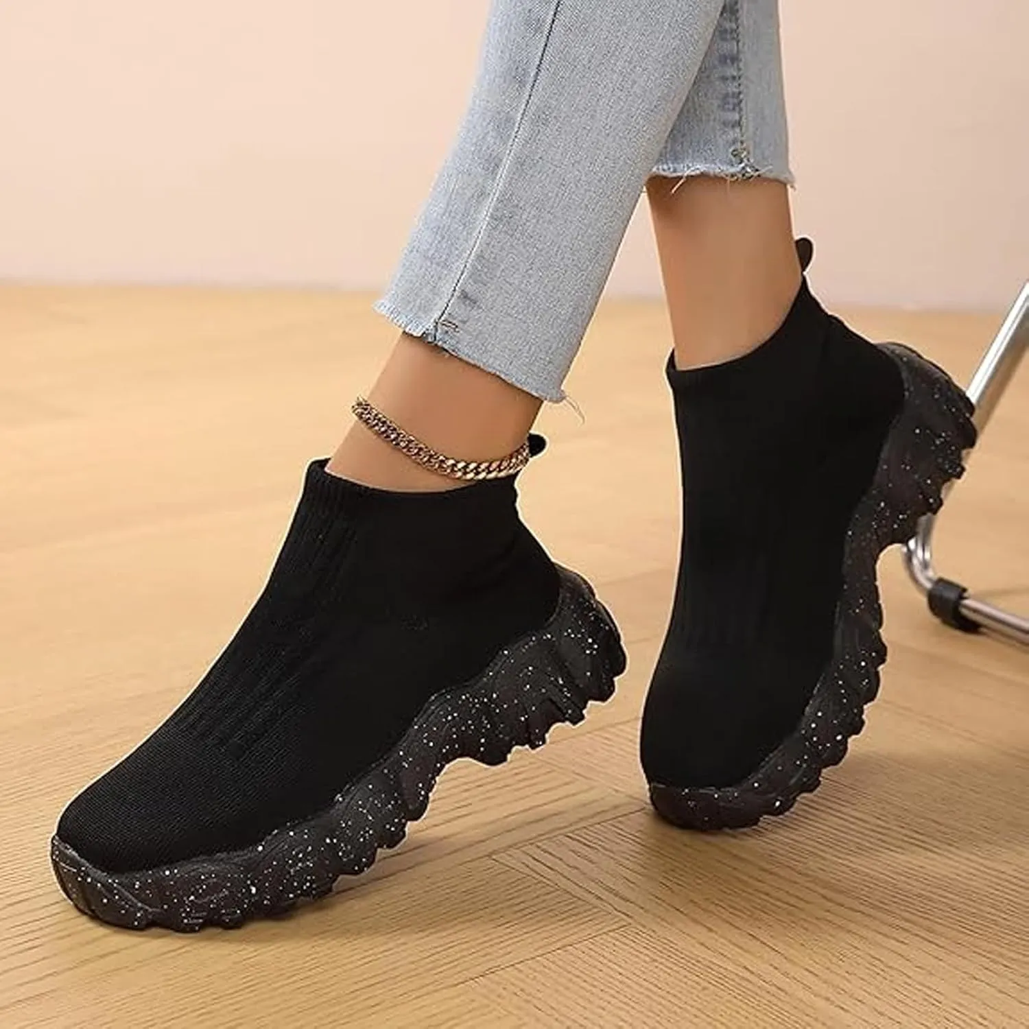 Womens Orthopedic Shoes Sneakers Walking Hands Free Slip Breathable Comfortable Casual Athletic Shoe with Arch Cushion Support